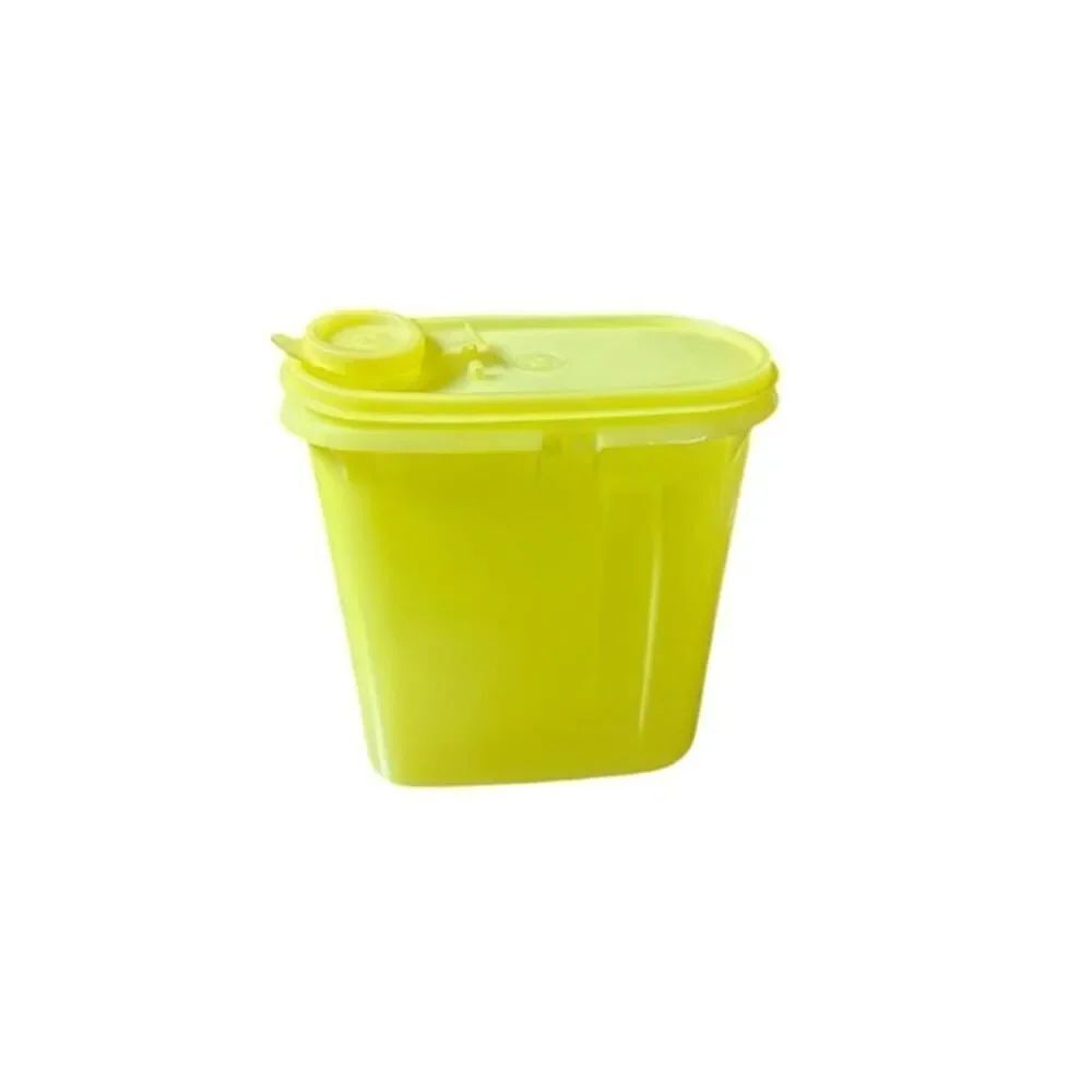 Tupperware Liquid Juice Dry Storage Container Flip TopβLide Lemon Yellow 587-9